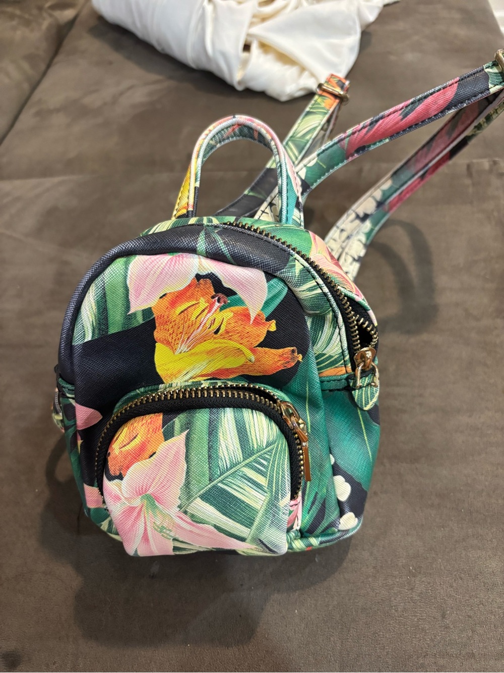 Tropical floral Mini backpack